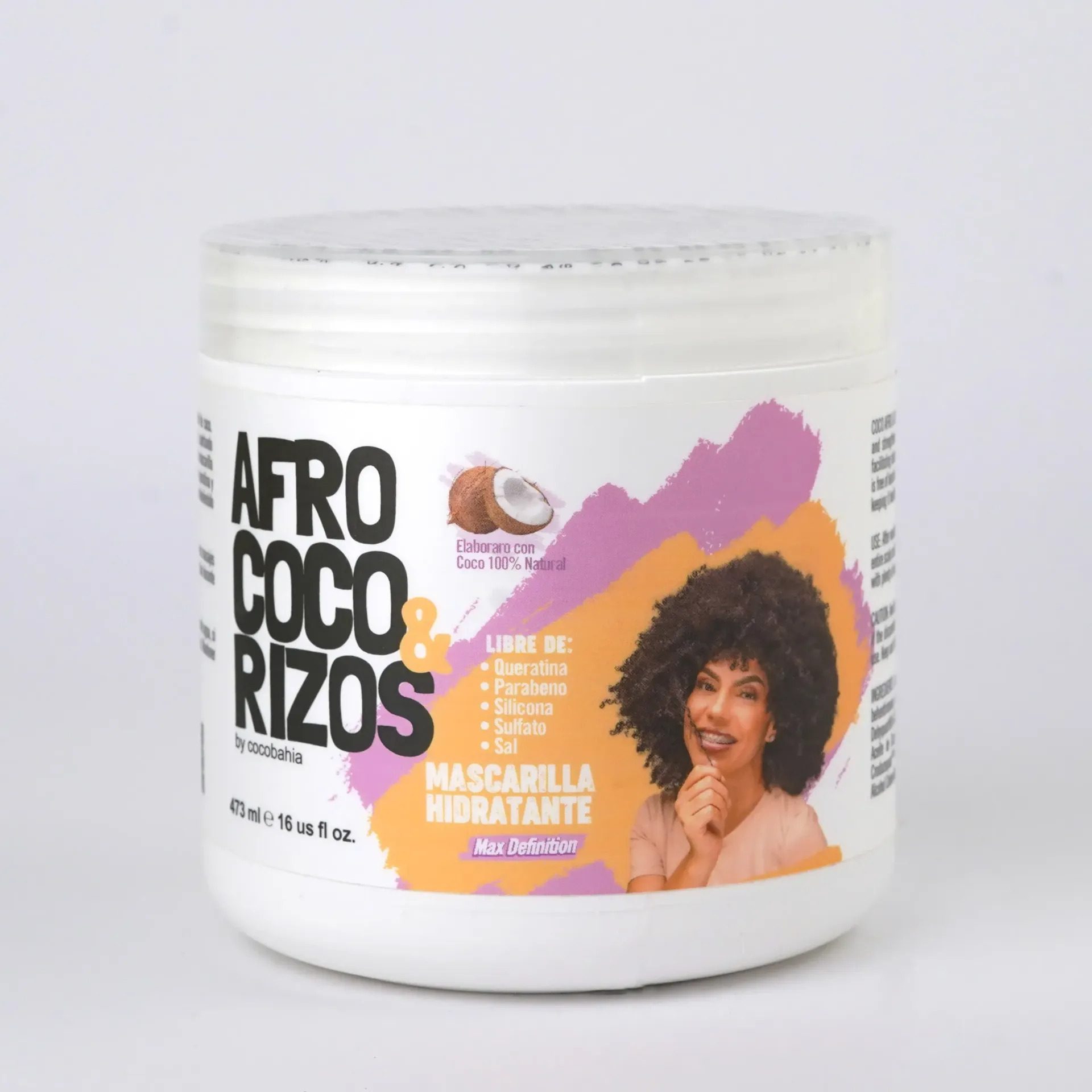 Mascarilla Afro, Coco & Rizos 16 OZ | www,cocobahia.info